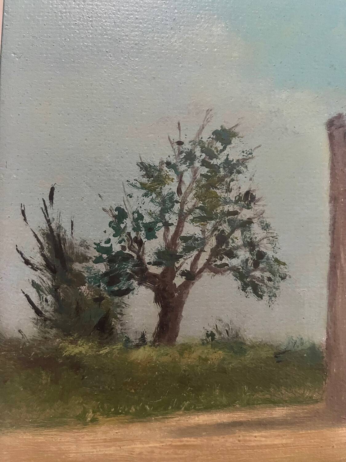 Breton painting on wood