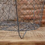 Metal folding basket