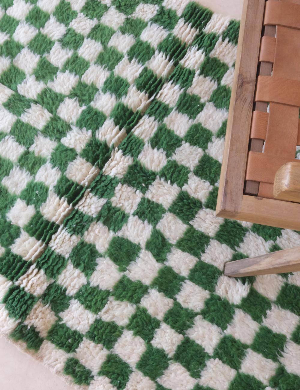 Moroccan Checkered Rug - 156 x 107 cm