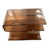 Desserte bar plexi fumé Michel Dumas