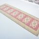Tapis de couloir Oushak floral vintage noué à la main sku 3349