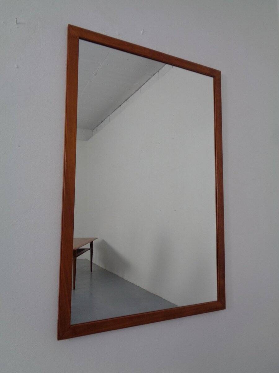 Large Danish No 368 Mirror in Teak by Aksel Kjersgaard, 1960s