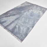 5x7 distressed gray blue hemp carpet232x156cm