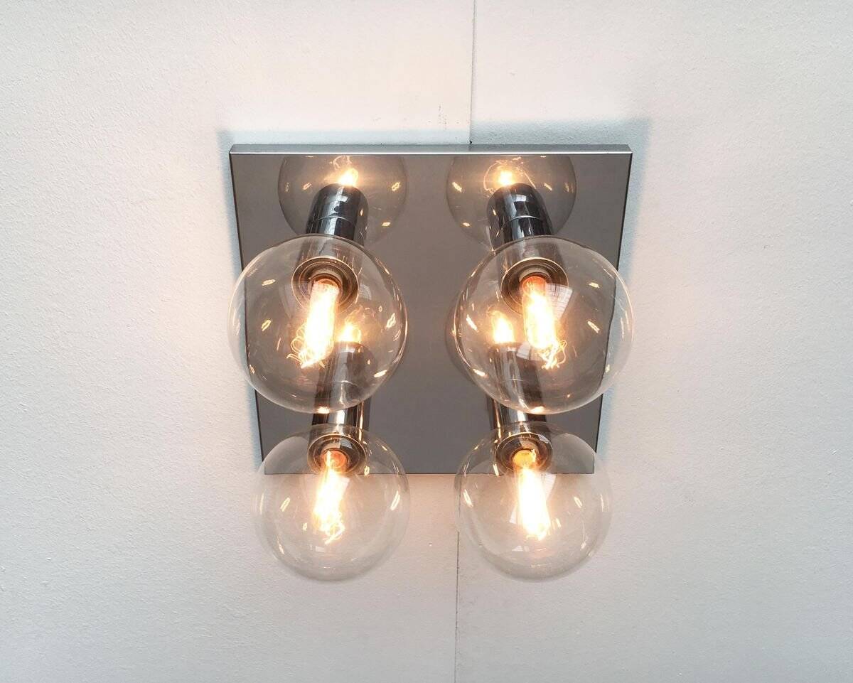 Vintage Space Age ceiling lamp by Motoko Ishii for Staff