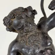Drunken Silenus, black patinated bronze after the Antique circa 1880
