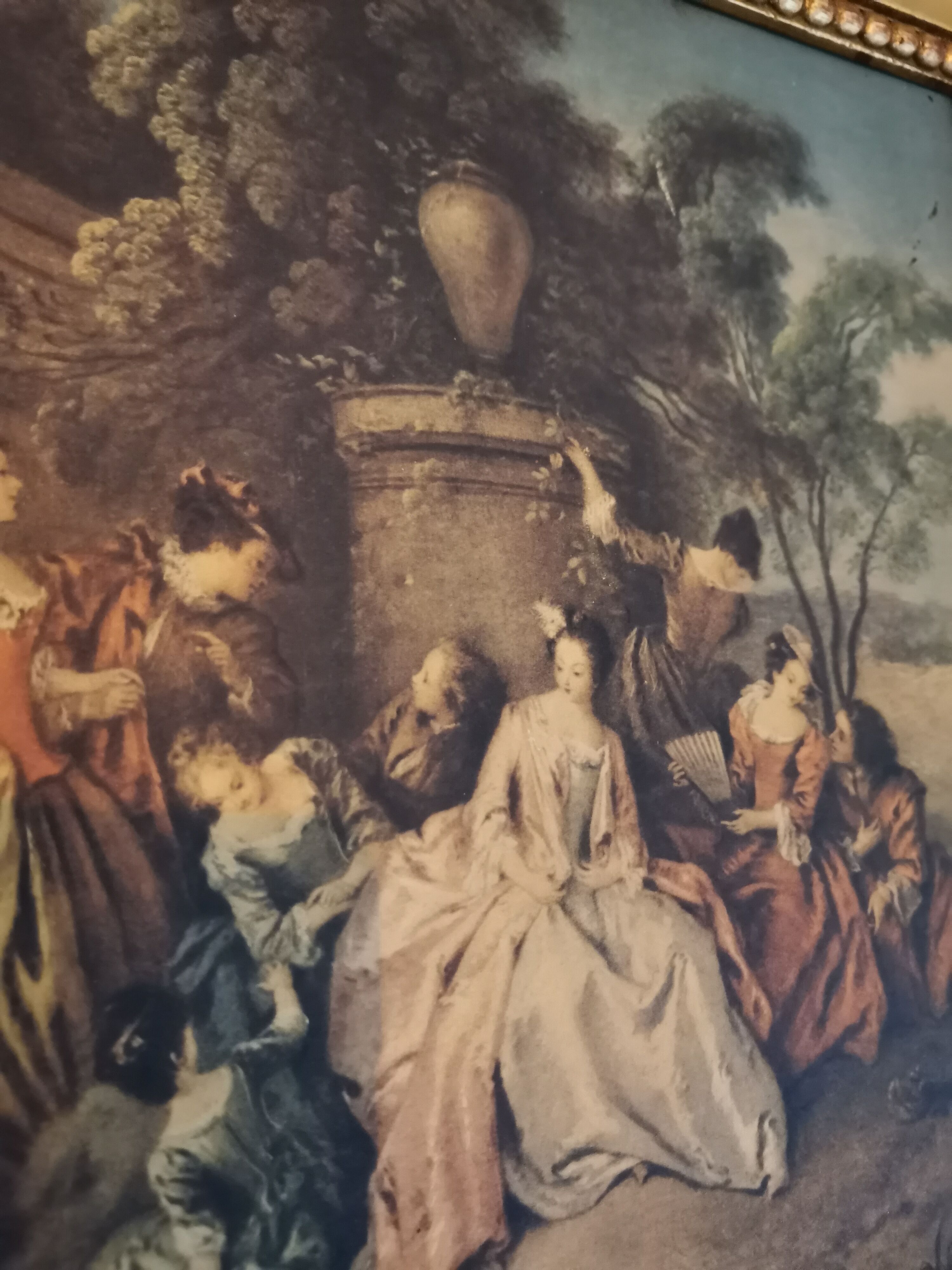 Miroir trumeau tableau, 85x33 cm