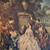 Miroir trumeau tableau, 85x33 cm