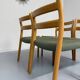 Set of 4 beech chairs designed by Niels Otto Møller, solid vintage beech