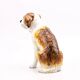 Saint Bernard dog figurine in ceramic
