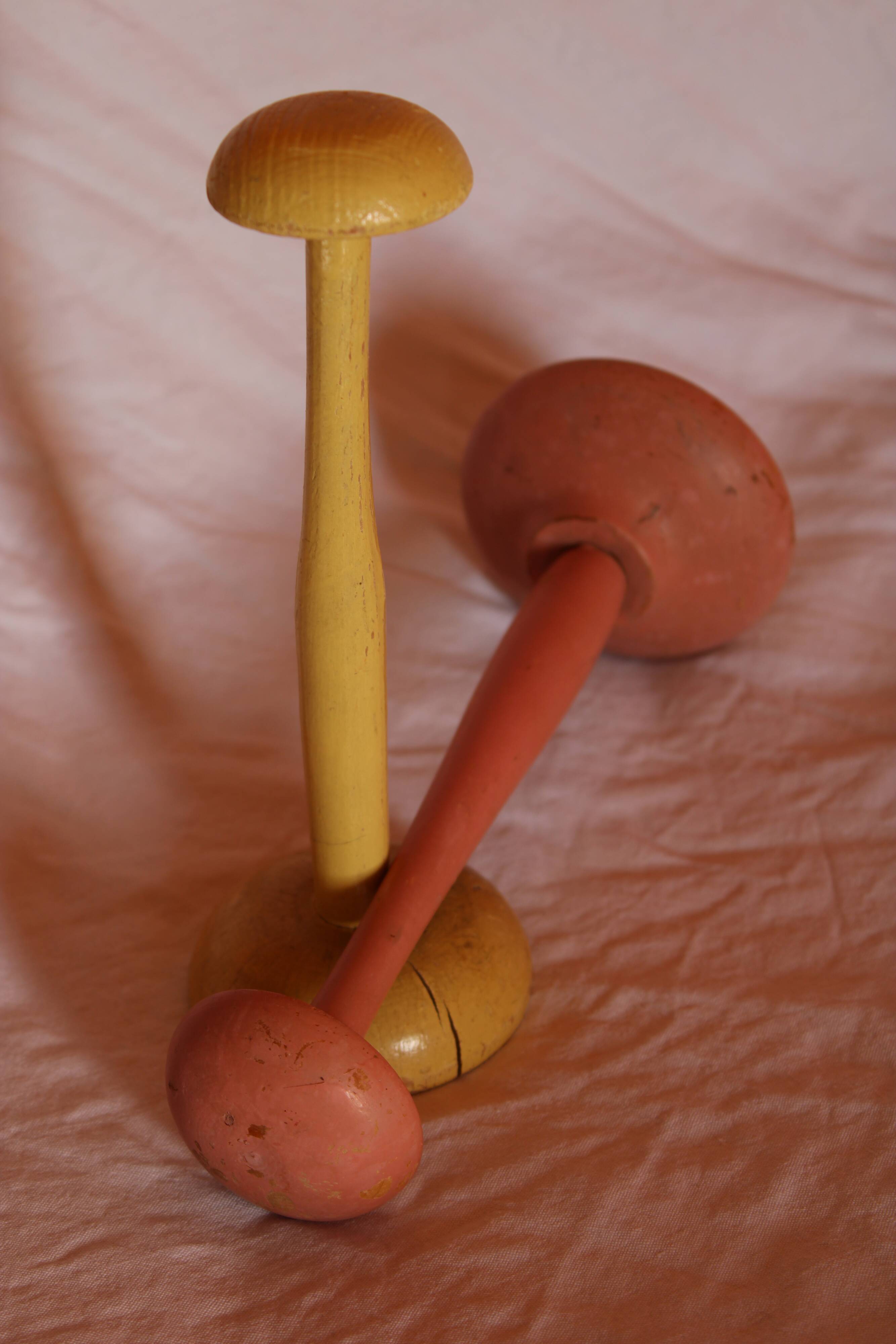 Lot of 2 old hat holders