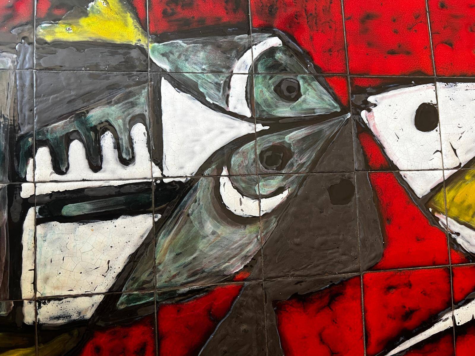 Janette and Georges Picard Ceramic Coffee Table Vallauris 1960