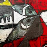 Janette and Georges Picard Ceramic Coffee Table Vallauris 1960