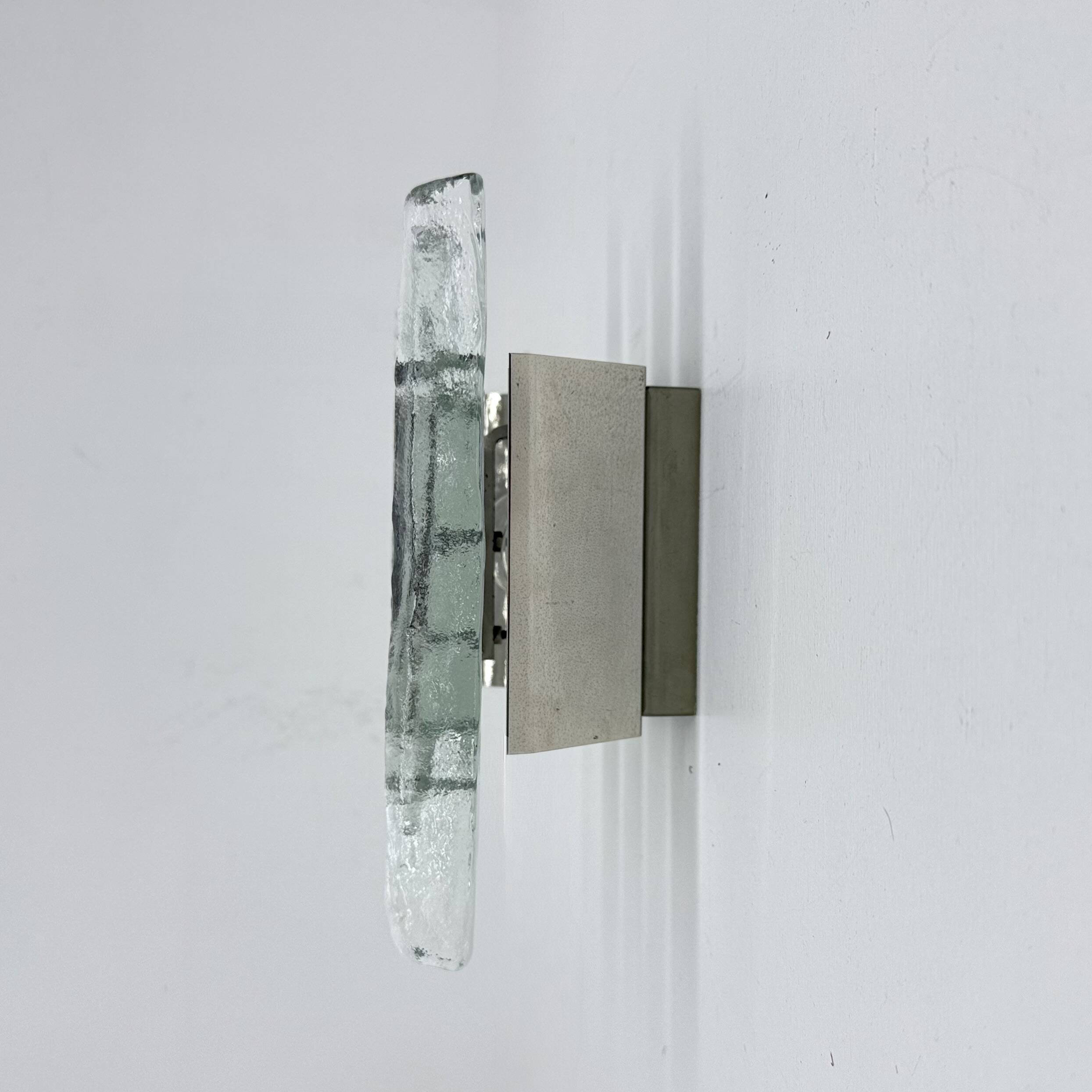 Appliques murales en verre de Murano et métal par J.T. Kalmar pour Kalmar, années 60.