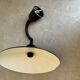 Pair of black metal pendant lights made in Belgium
