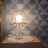 Crystal lamp signed "Charles Schneider"