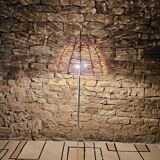 Vintage rope reading floor lamp 1970