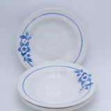 4 assiettes creuses vintage