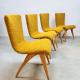 Vintage Dutch design dining chairs 'C.J. van Os' Culemborg