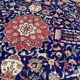 Large handmade Persian vintage Tabriz rug 300x395 cm