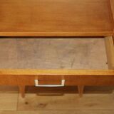 Oak bedside table with drawer, 1960