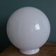 Globe boule opaline verre blanc 20 cm