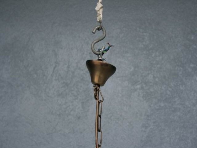 Lustre hollandais en bronze 3 branches