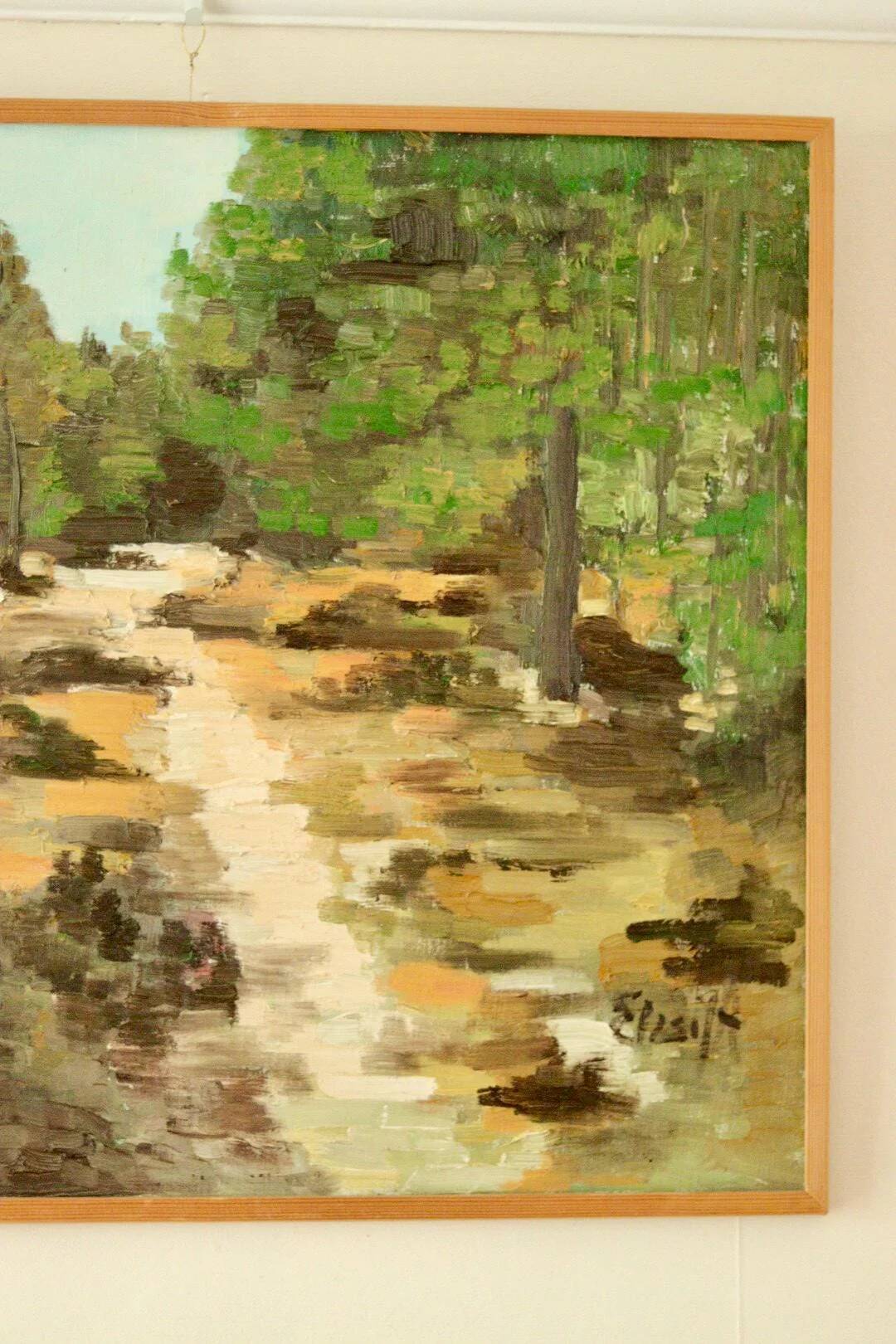 Huile sur toile suédoise originale – « Paysage »