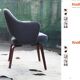 Eero Saarinen Knoll armchair upholstered in grey wool from the middle of the century
