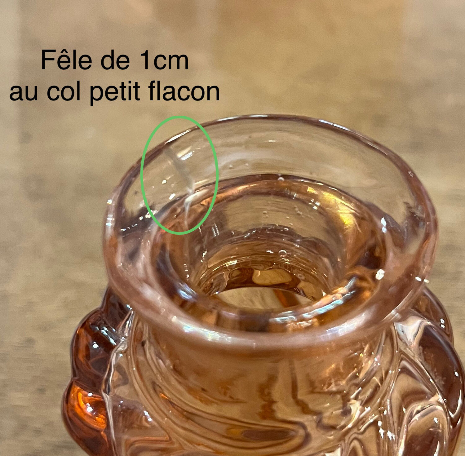 Set of 3 toilet garniture flacons from the late 19th century.