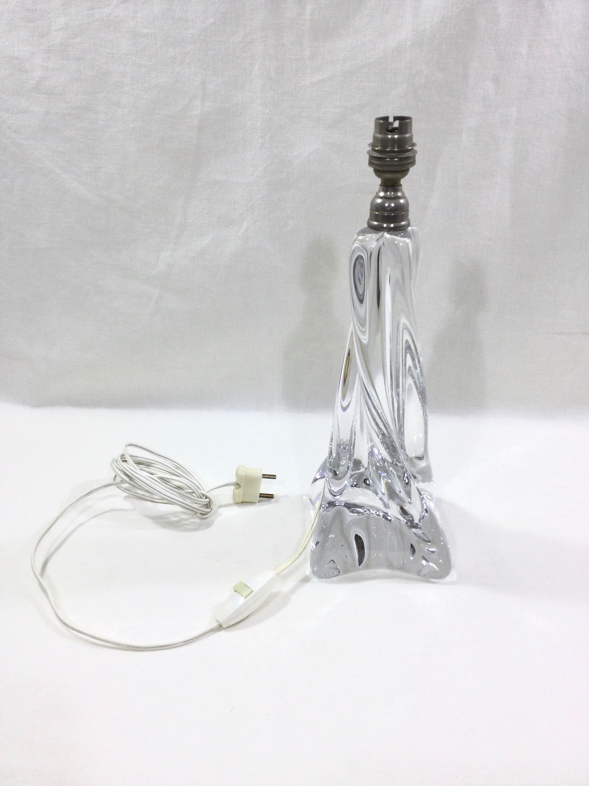 Pied de lampe en cristal Baccarat