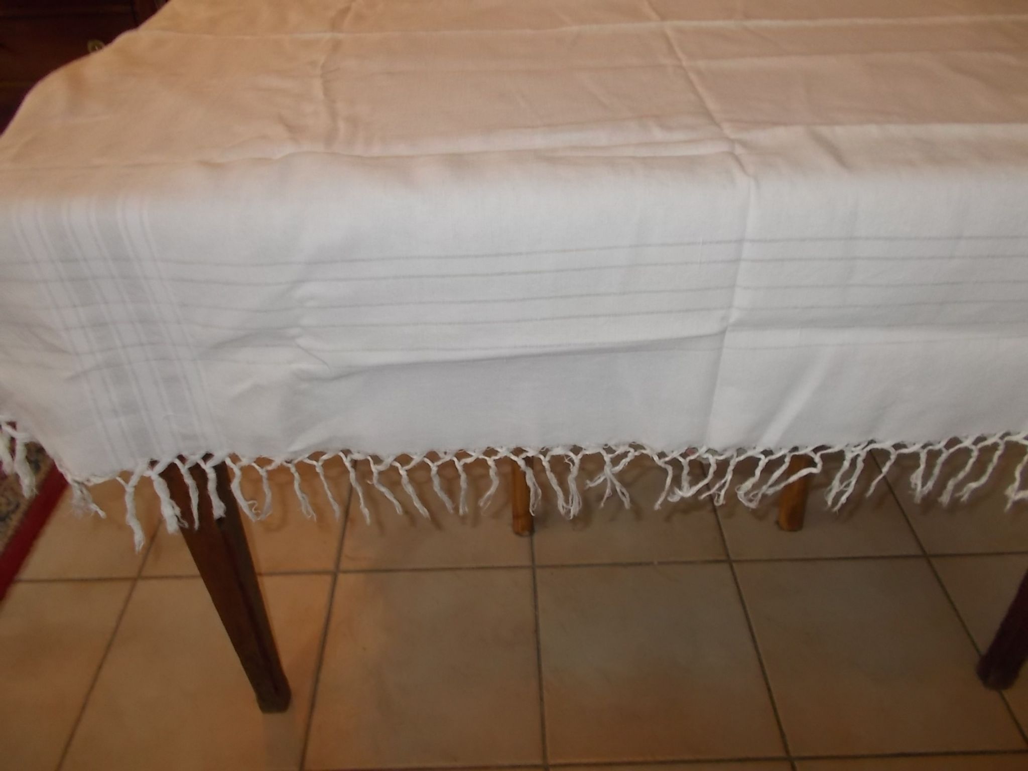 Linen cotton tablecloth