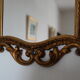 Miroir baroque doré vintage
