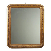 Antique carved and gilded wooden mirror, Italy, early 20th century.