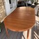 Extendable round teak table by Bertil Fridhagen for Bodafors
