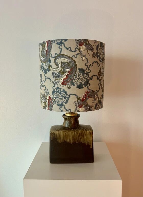 Average dragon lamp upcycled from an original Scheurich WGP vase.