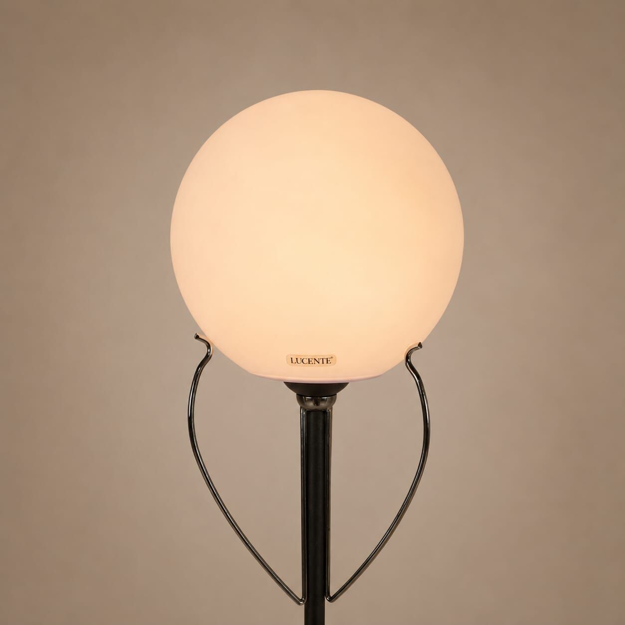 Italian design floor lamp with blue Murano glass, 1990s