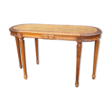 Banquette de piano 6 pieds cannee ancienne style louis xvi vintage
