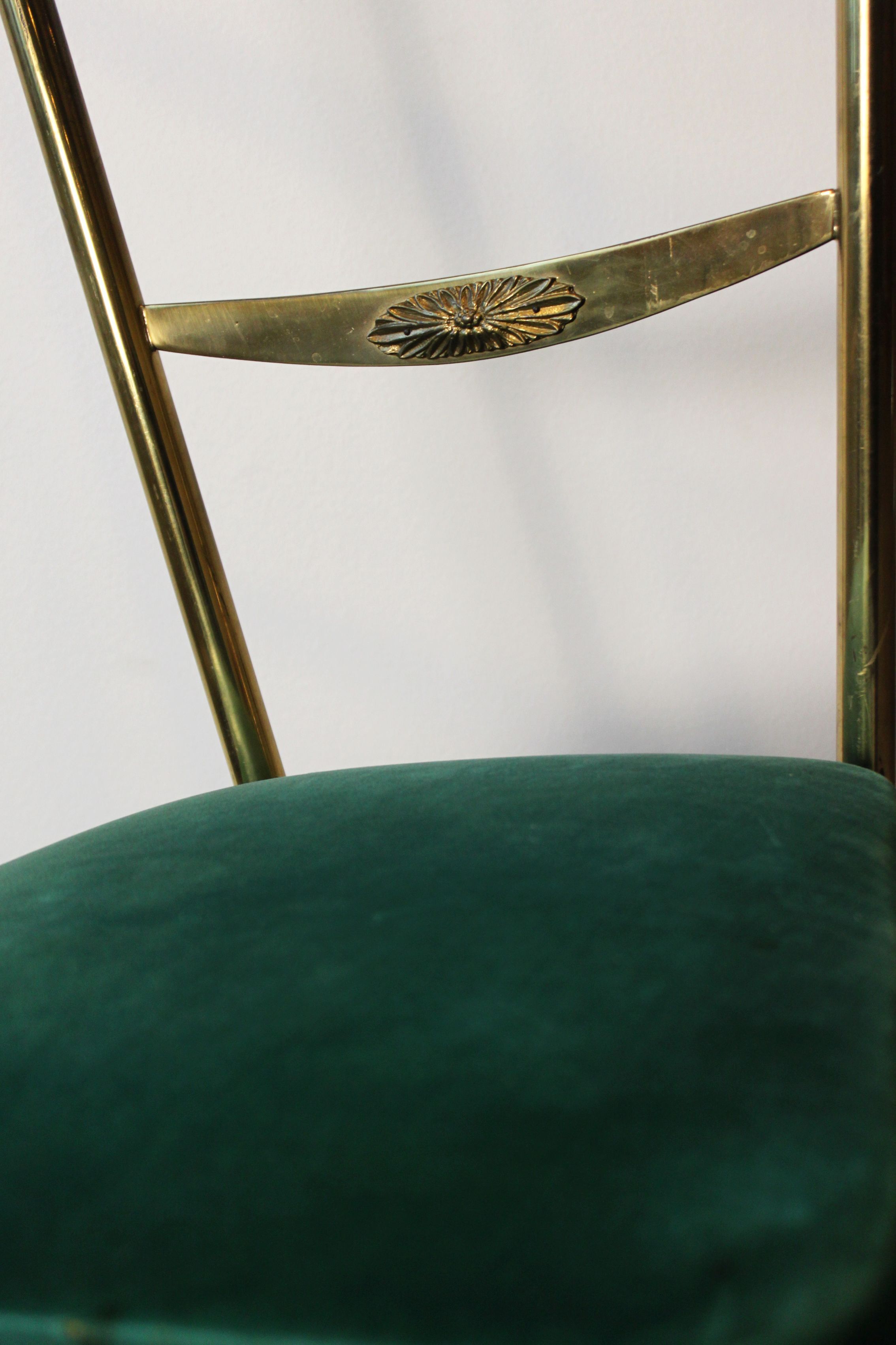 High-back Chiavari chair by Gaetano Descalzi, Italy, 1950