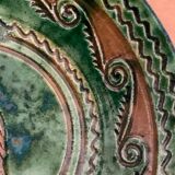 Tito Ubeda Spanish green ceramic fruit cup