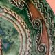 Tito Ubeda Spanish green ceramic fruit cup