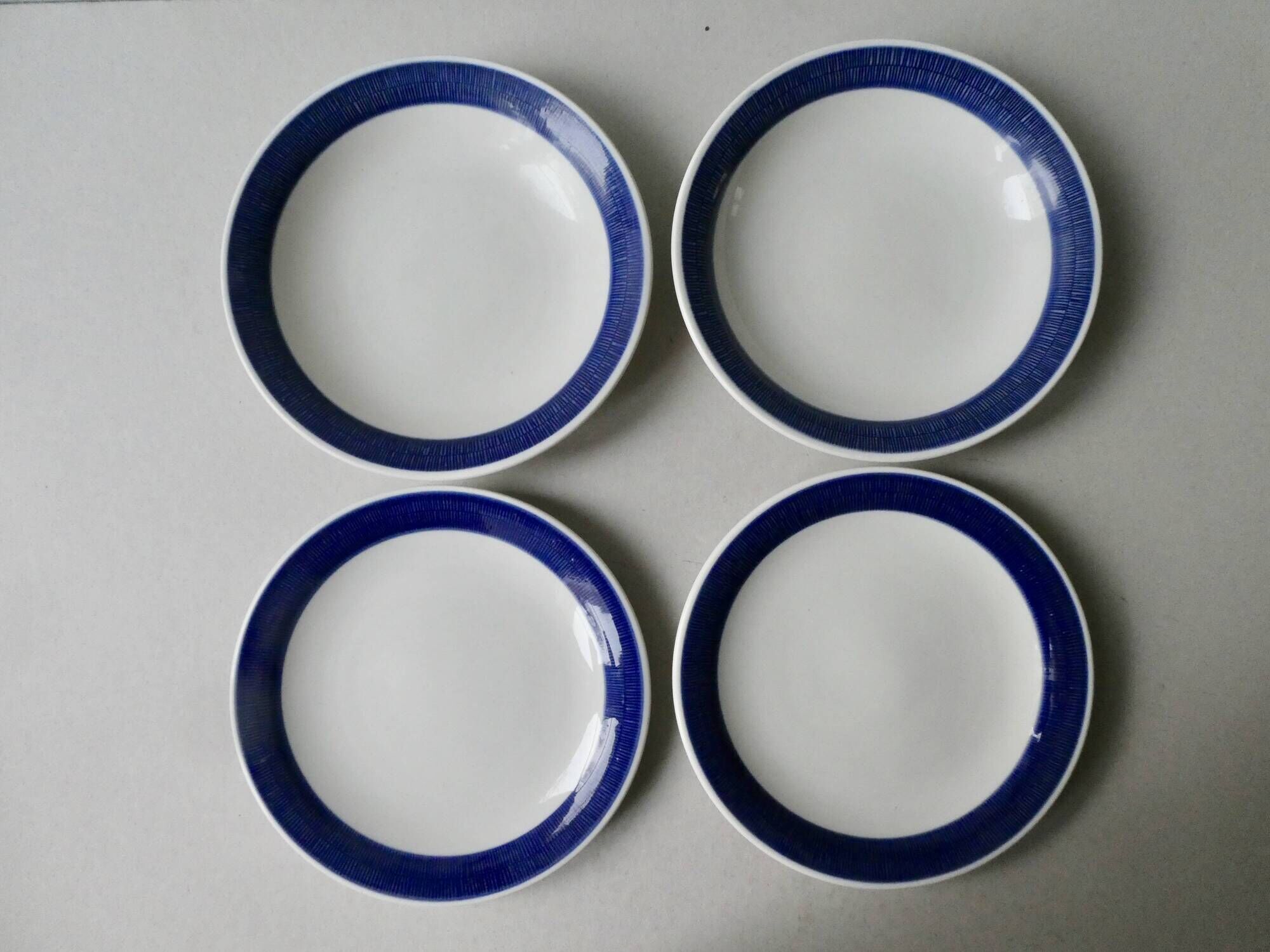 8 Scandinavian plates design Hertha Bengston, Koka Rörstrand, 50s