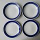 8 Scandinavian plates design Hertha Bengston, Koka Rörstrand, 50s