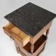 French Art Deco Night Stand with blue stone top, ca. 1920