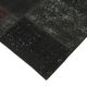 Handmade anatolian overdyed 170 cm x 245 cm black patchwork carpet