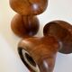 Vintage wooden salt and pepper shaker set