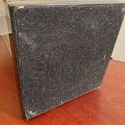 70s brushed aluminum lamp