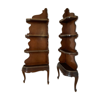 Pair of shelves in the notch of the nineteenth century