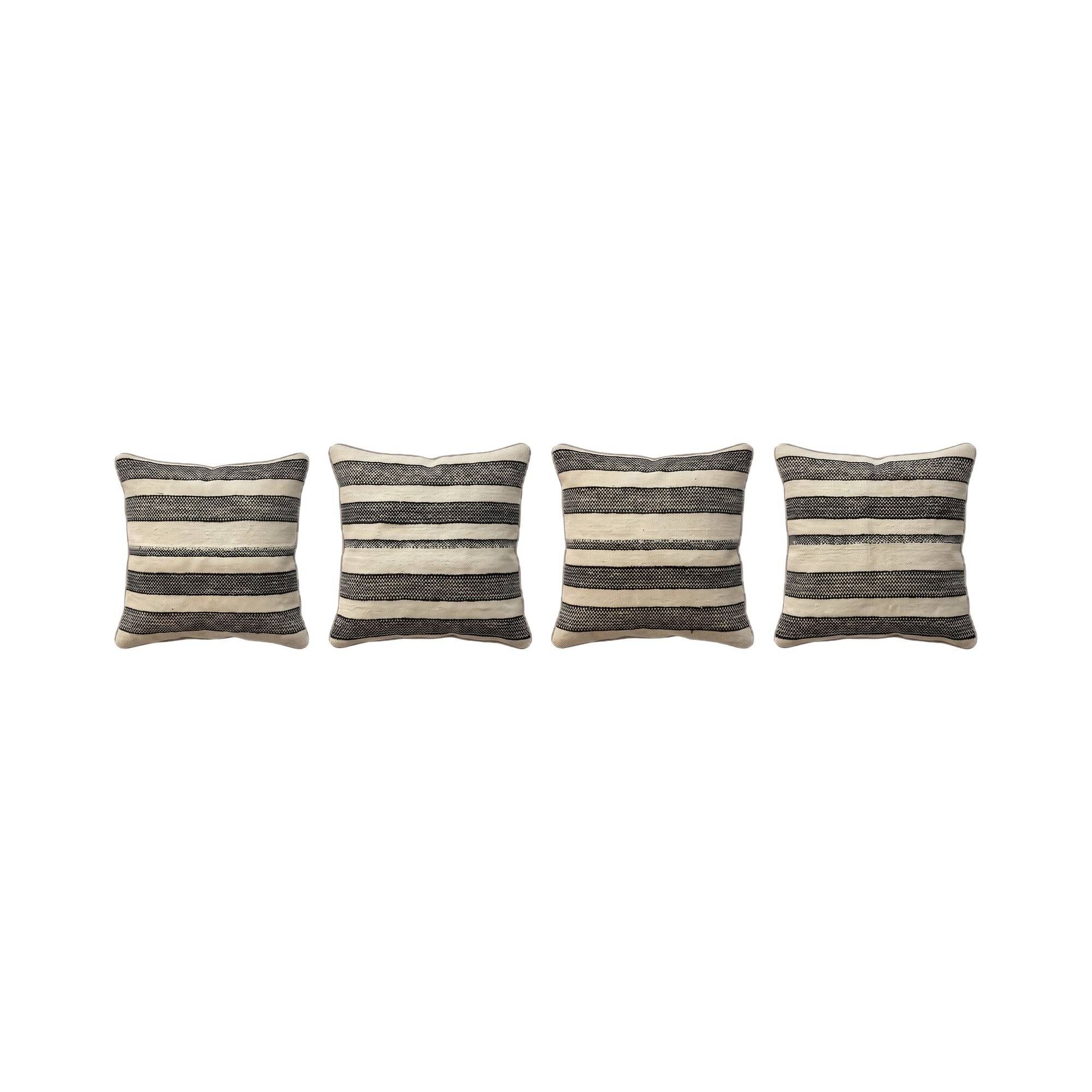 Set of 4 vintage kilim cushion covers 57x59 cm