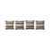 Set of 4 vintage kilim cushion covers 57x59 cm