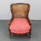 Antique Carved Wing Chair with Cane Sides , Czechoslovakia